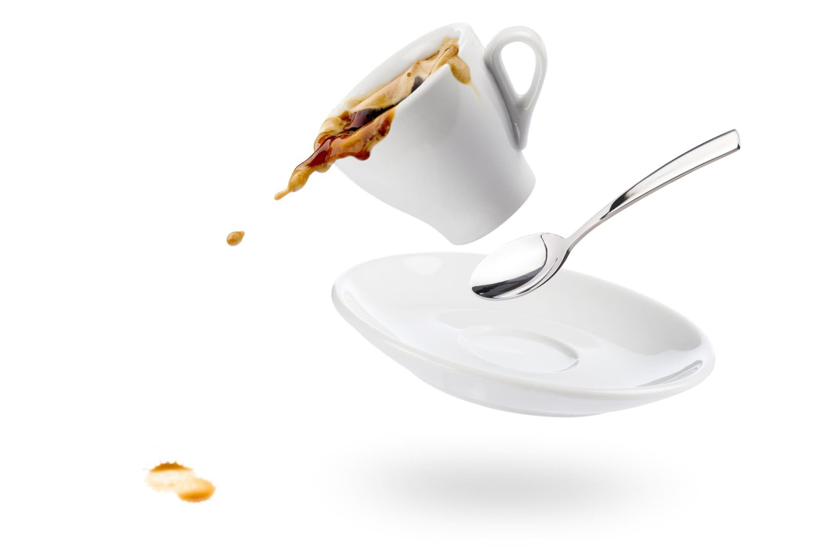 Una taza de café en movimiento, pausa y bienestar cotidiano